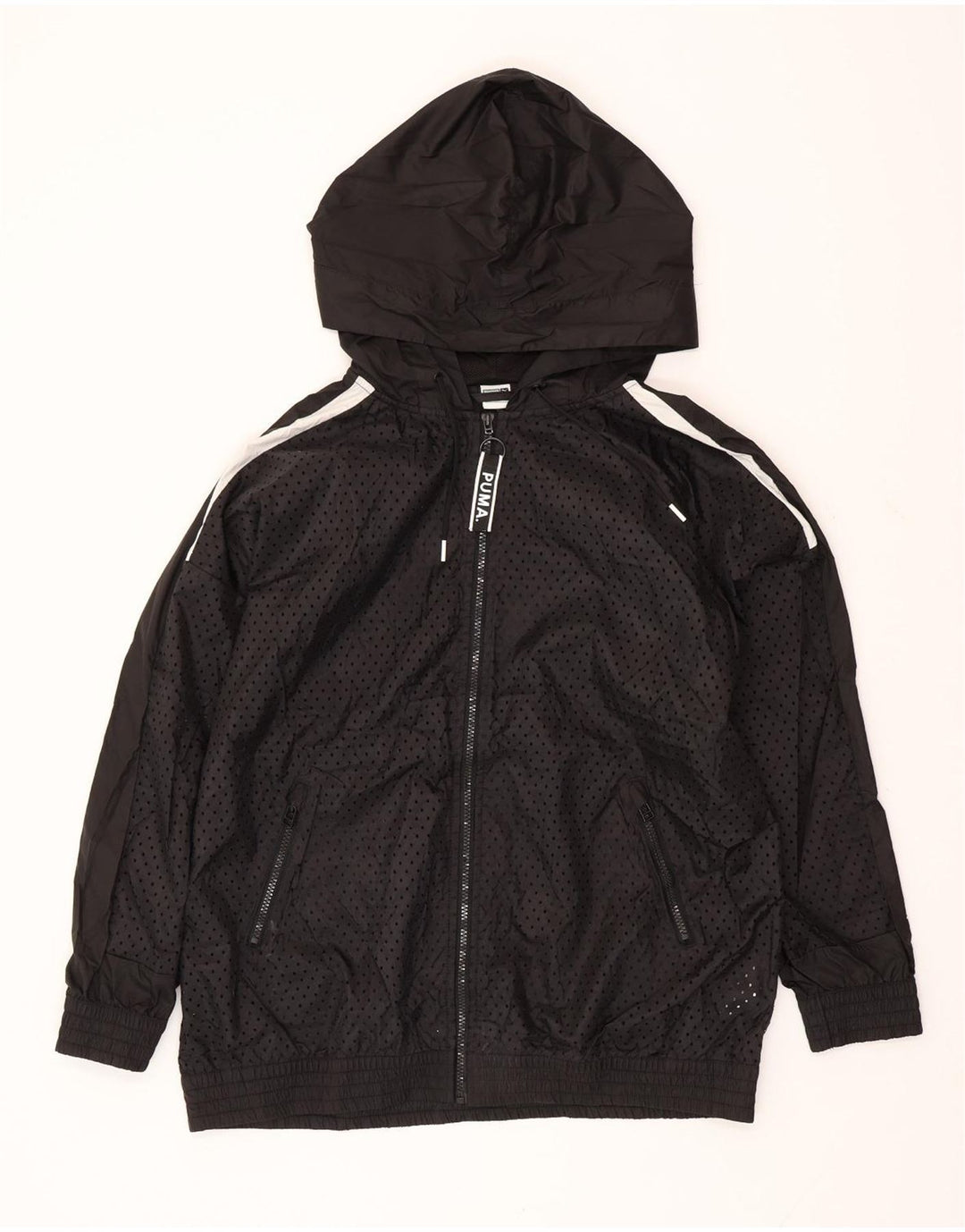 PUMA Veste de Survêtement à Capuche Graphique Homme Noir Moyen Polyester