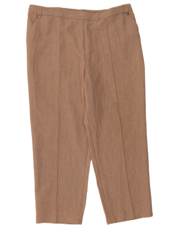 Marks & Spencer Pantalon décontracté fuselé pour femme UK 18 XL W36 L26 Marron