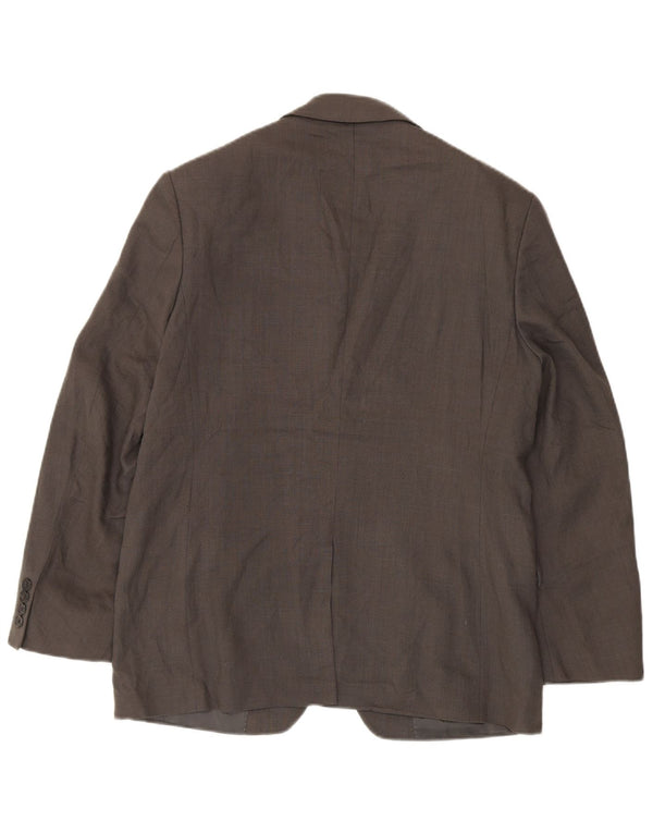 Marks & Spencer Veste blazer à 2 boutons pour homme UK 38 Lin vert moyen