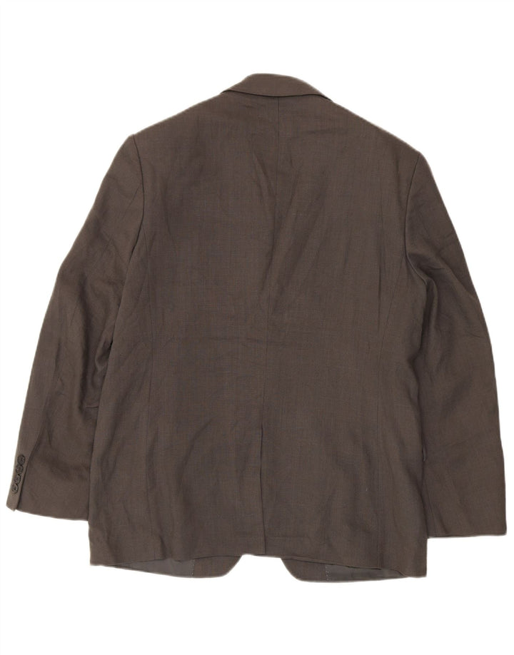 Marks & Spencer Veste blazer à 2 boutons pour homme UK 38 Lin vert moyen