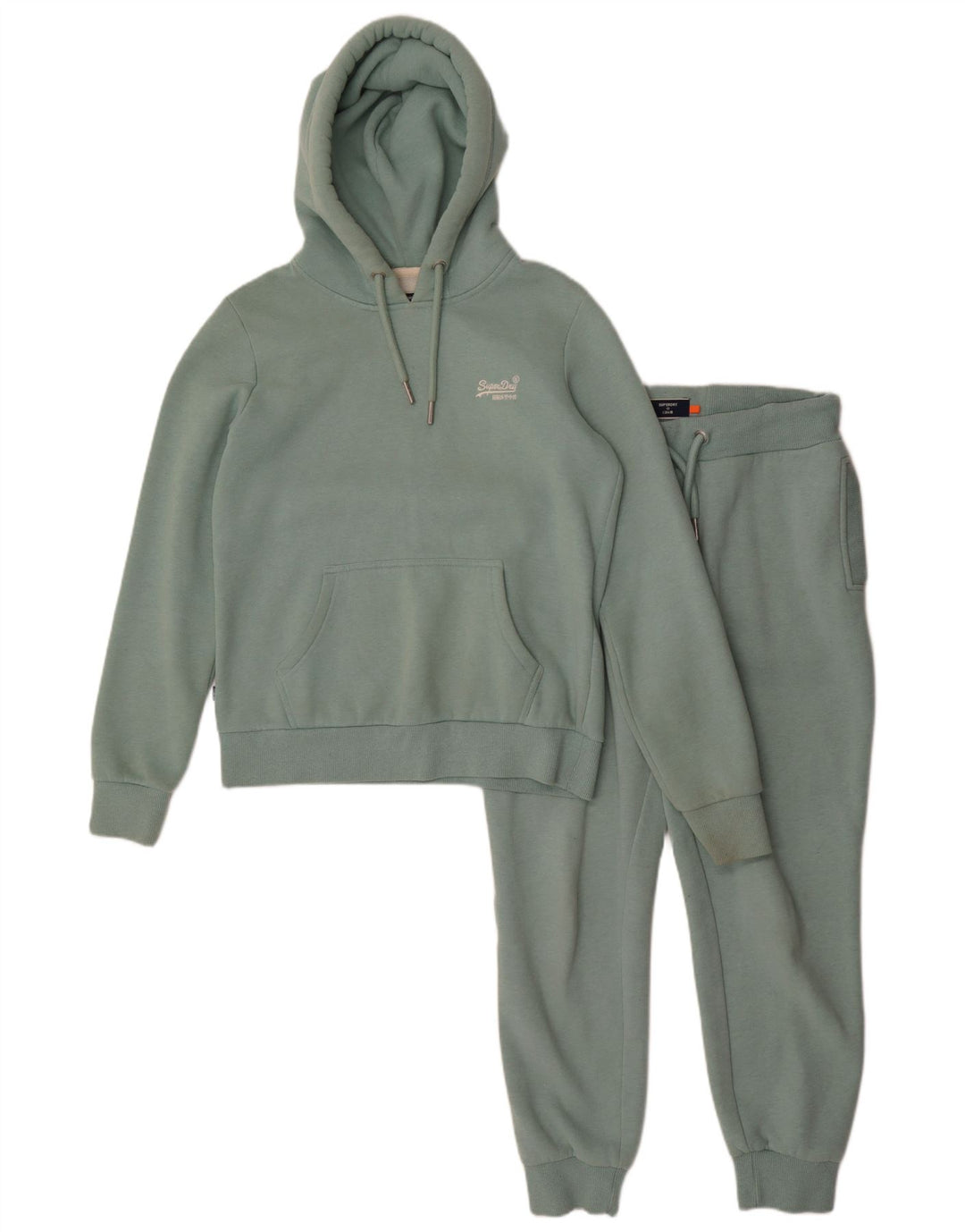Superdry Survêtement surdimensionné pour femme UK 10 Small Vert Coton