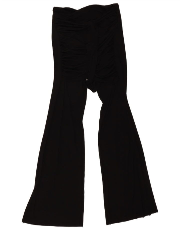 ZARA Womens Flare Casual Trousers Large W30 L33 Black Polyester