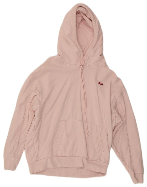 Levi's Pull à Capuche Coupe Relax Femme UK 6 XS Coton Rose