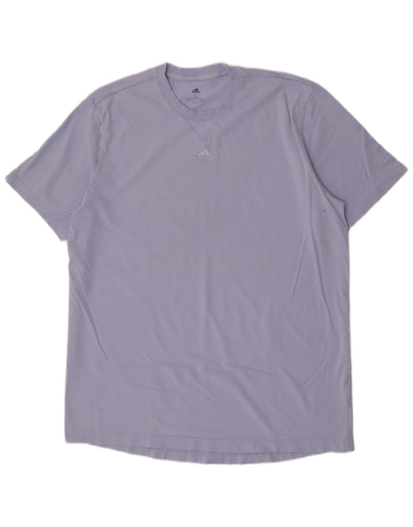 Adidas T-Shirt Homme Haut Large Violet Coton