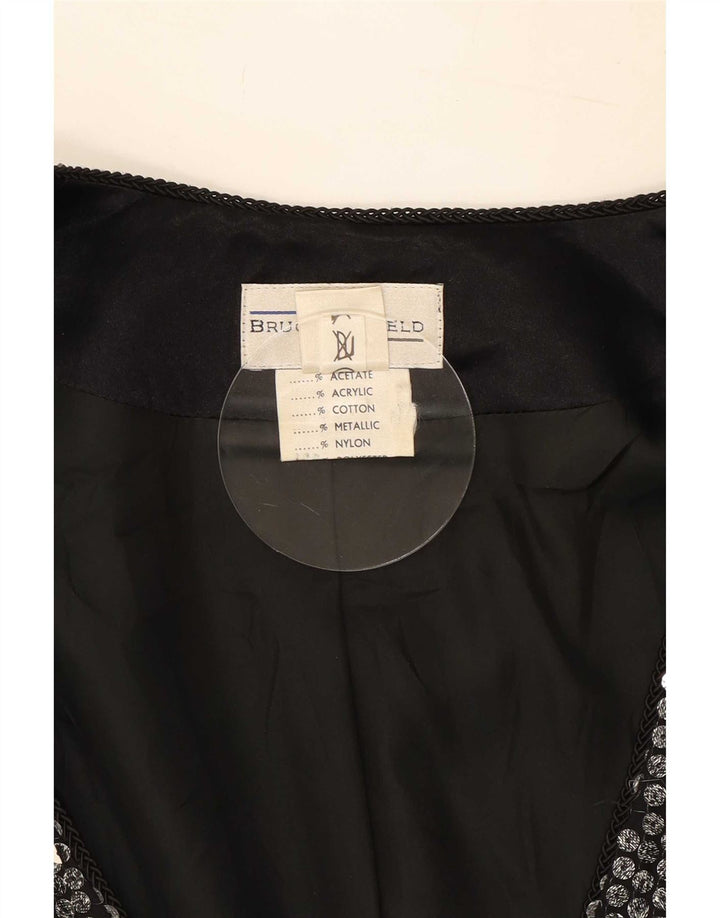 Bruce Oldfield Veste blazer pour femme UK 12 Argent moyen
