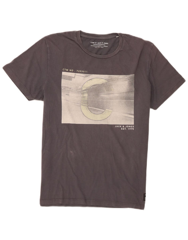 Jack & Jones T-Shirt Graphique Homme Gris XL Coton