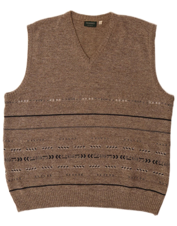 Canda Débardeur Homme 2XL Gris Rayé Acrylique