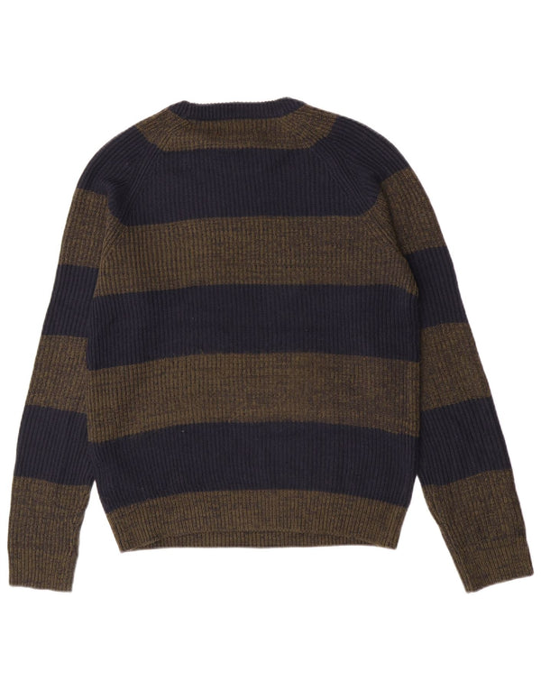 Jack & Jones Pull à col rond pour homme Petit en acrylique rayé bleu marine