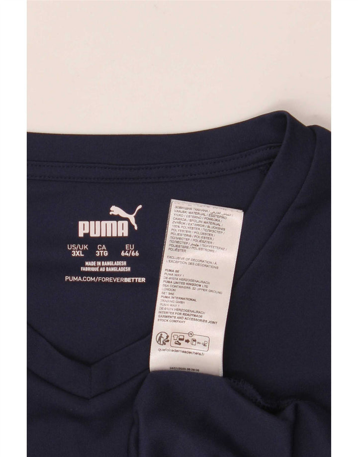 Puma T-Shirt Homme Top 3XL Bleu Marine Polyester