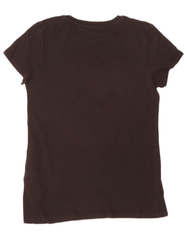 Levi's T-Shirt Graphique Femme UK 6 XS Noir Coton