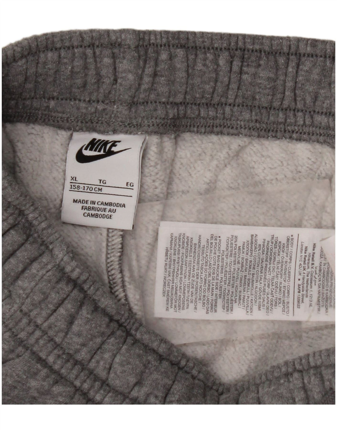 NIKE Pantalon de survêtement cargo pour garçon 13-14 ans XL Gris chiné