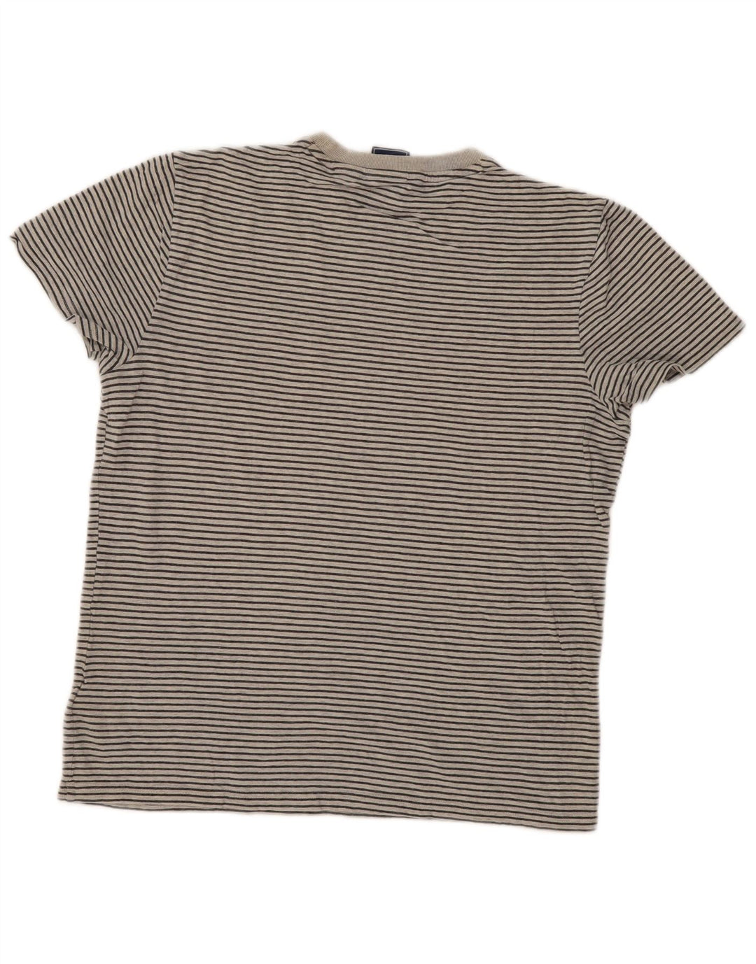 Superdry T-Shirt Homme Gris Moyen Pinstripe Cotton