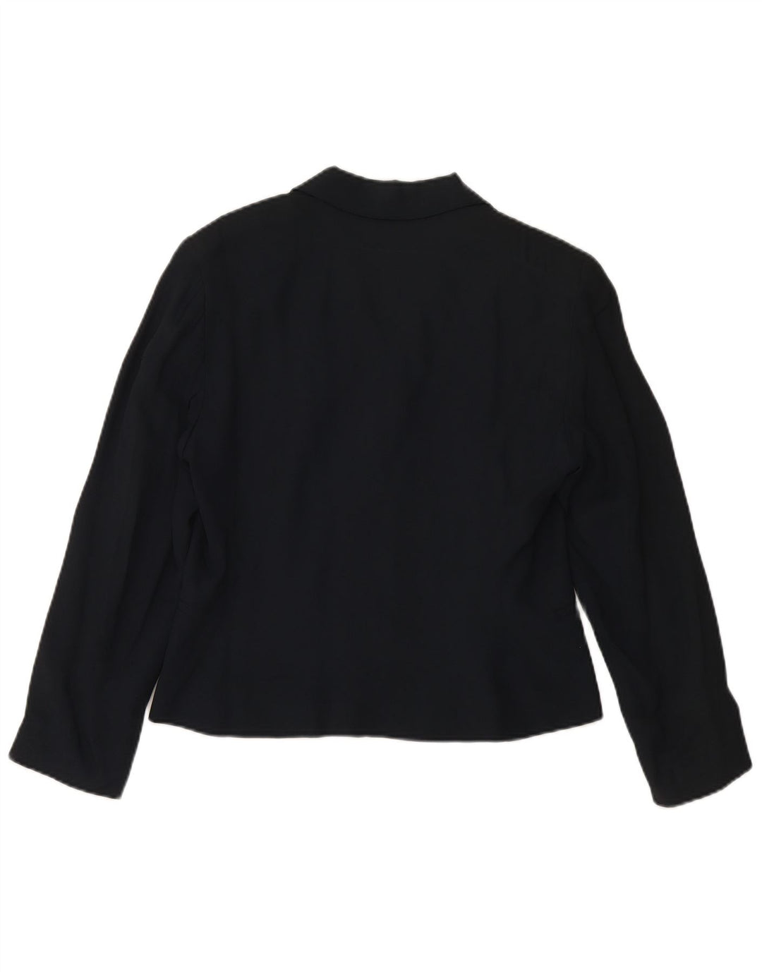 MARELLA Veste blazer 4 boutons pour femme UK 16 Large Bleu marine Viscose