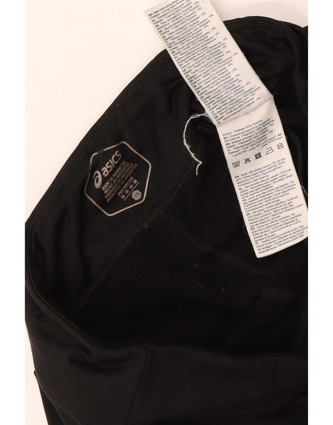 Asics Leggings Femme UK 44 Polyester Noir Moyen