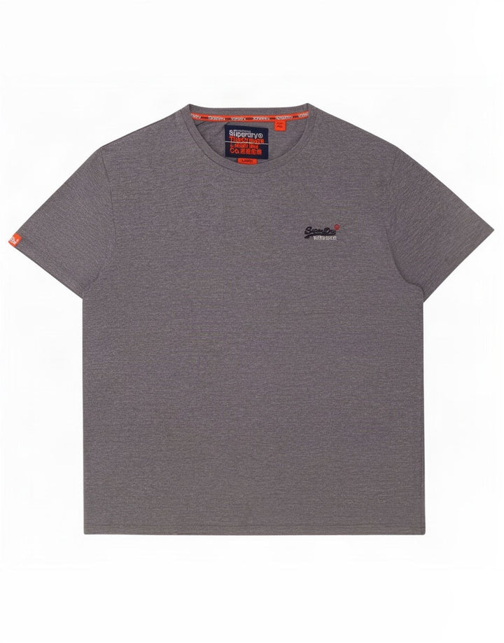 Superdry T-Shirt Homme Gris Large Coton