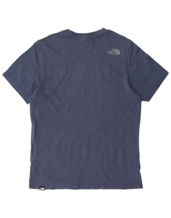 The North Face T-Shirt Graphique Homme Bleu Moyen Coton