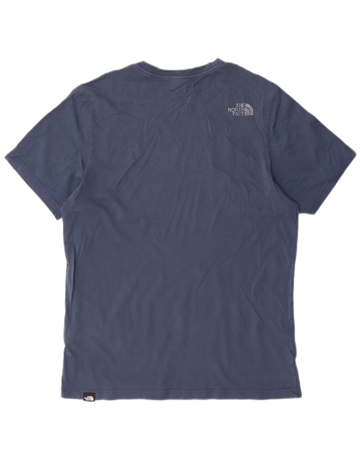 The North Face T-Shirt Graphique Homme Bleu Moyen Coton
