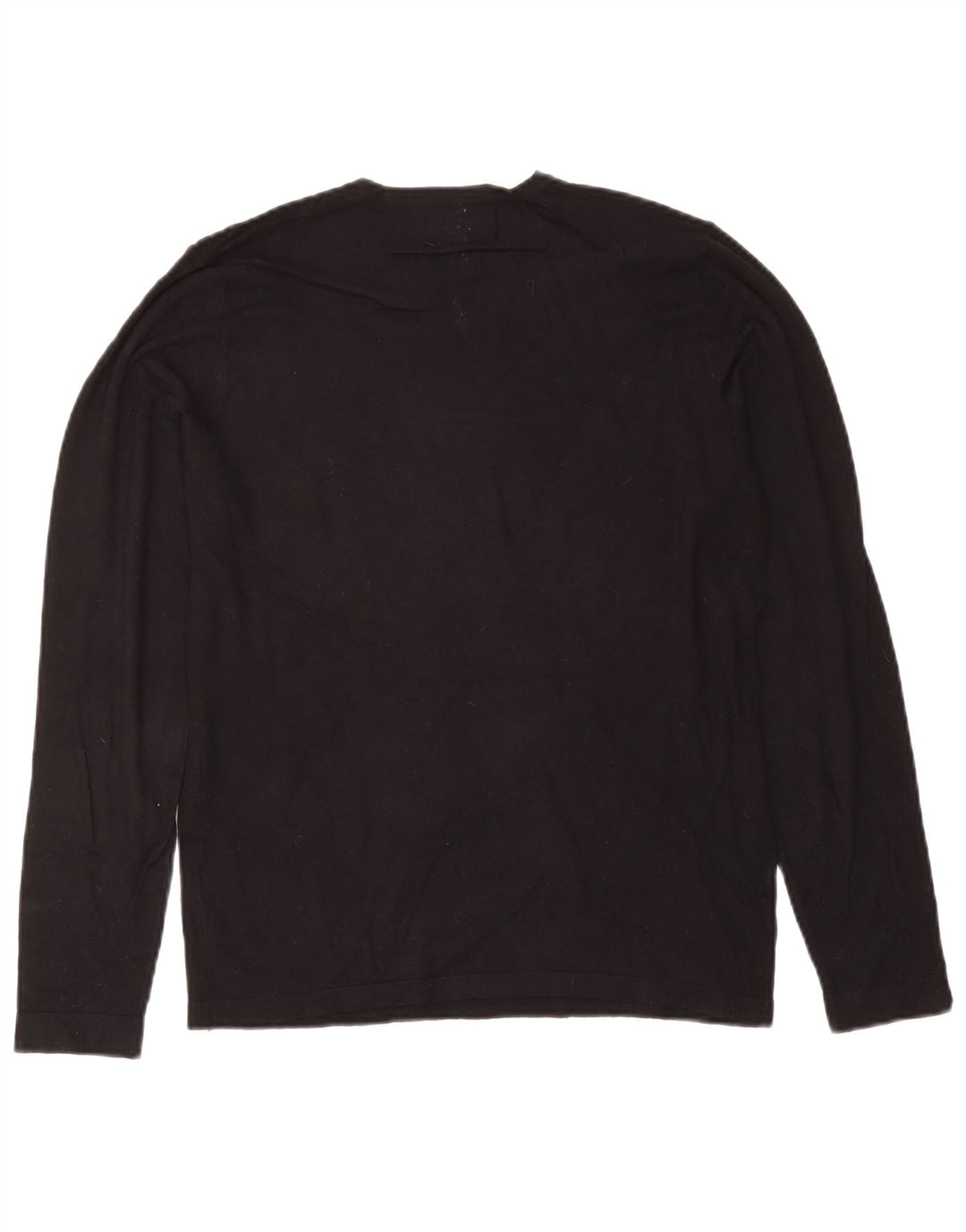 Zara Pull à col rond pour homme Noir moyen