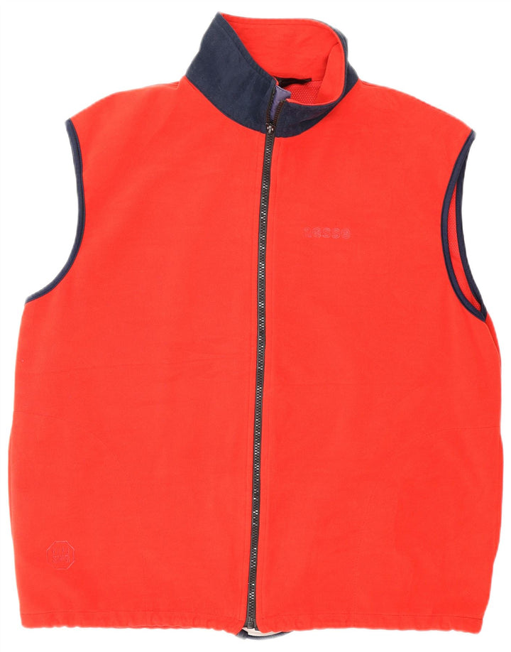 Aesse Veste de survêtement sans manches pour homme XL Rouge