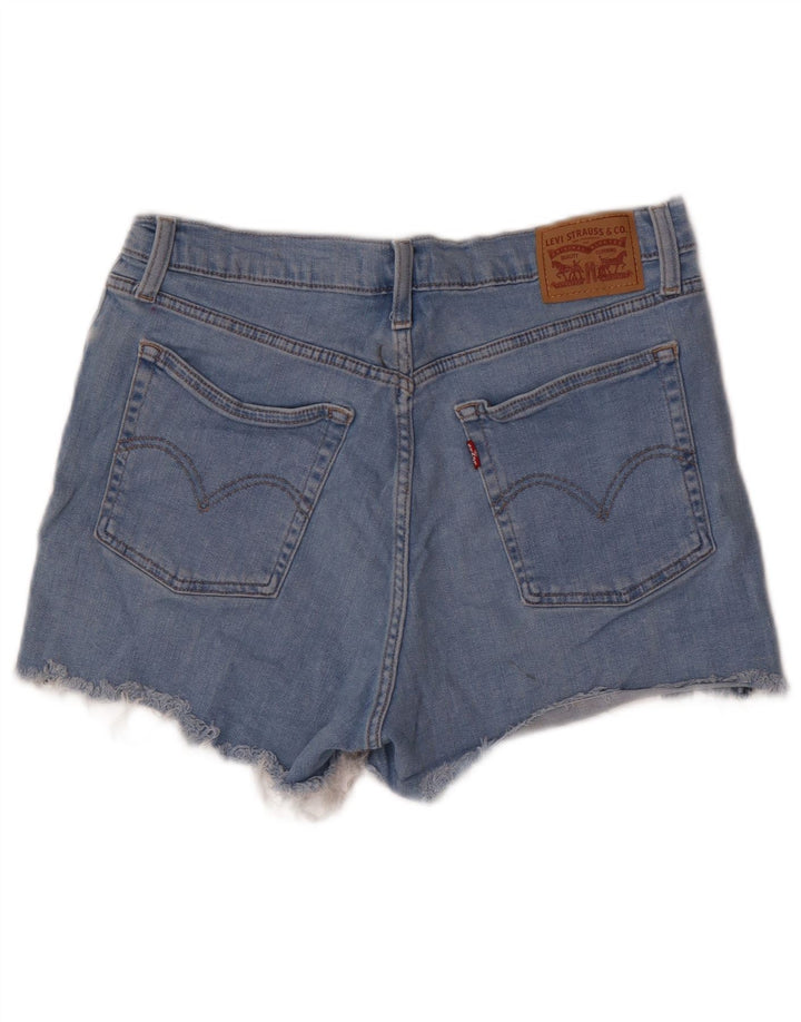 LEVI'S Short en jean taille haute pour femme W32 Grand bleu en coton
