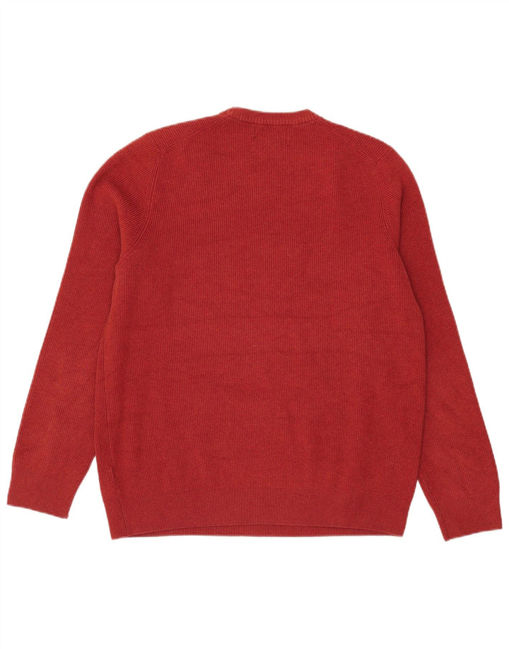 Marks & Spencer Pull à col rond pour homme en polyester orange Taille L
