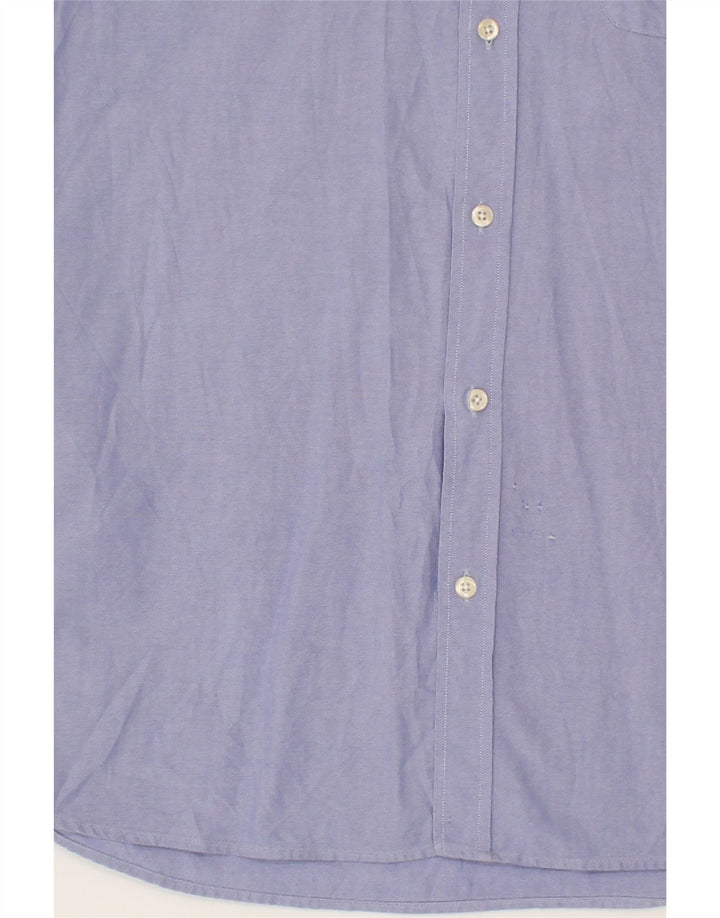 VINTAGE Mens Shirt XL Blue Cotton Vintage Vintage and Second-Hand Vintage from Messina Hembry 