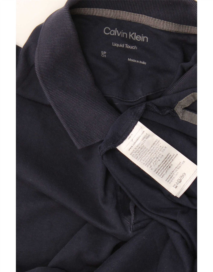 Calvin Klein Polo Homme Petit Bleu Marine Coton