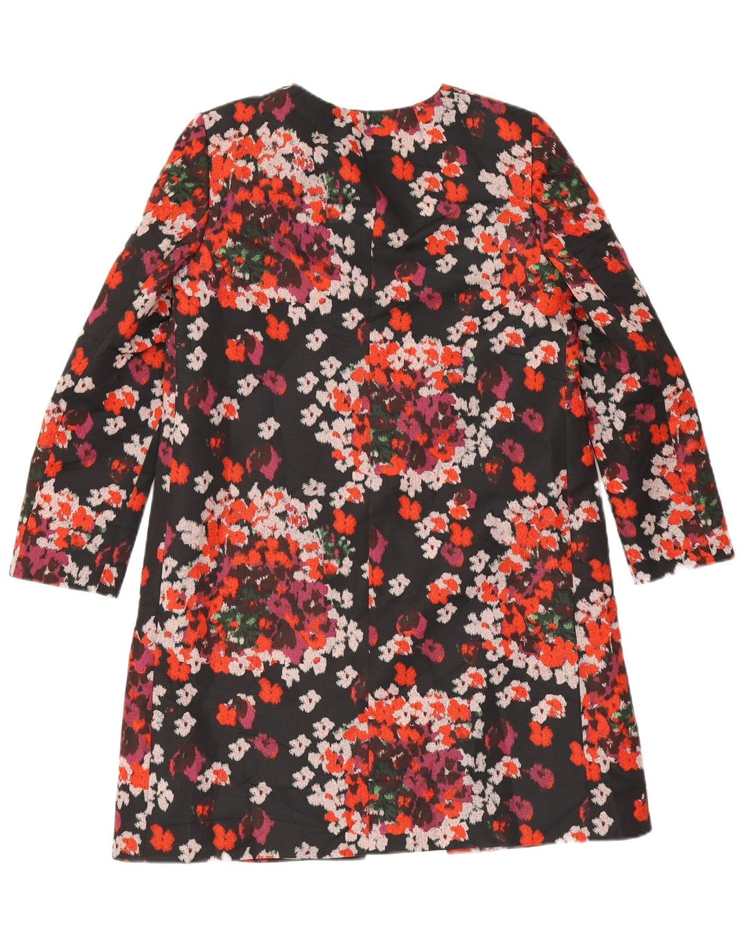 Hobbs Manteau surdimensionné pour femme UK 10 Petit polyester floral noir