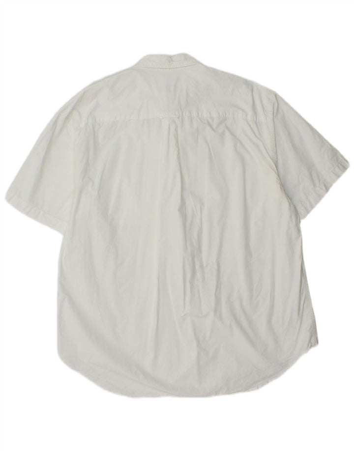 Lacoste Chemise à manches courtes pour hommes Taille 44 XL Blanc