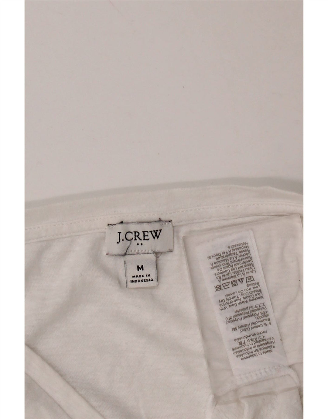 J. CREW Débardeur Femme UK 12 Coton Blanc Moyen