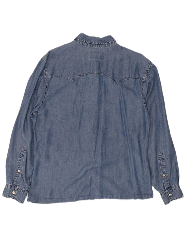 Joop Chemise en jean pour femme UK 14 Bleu moyen