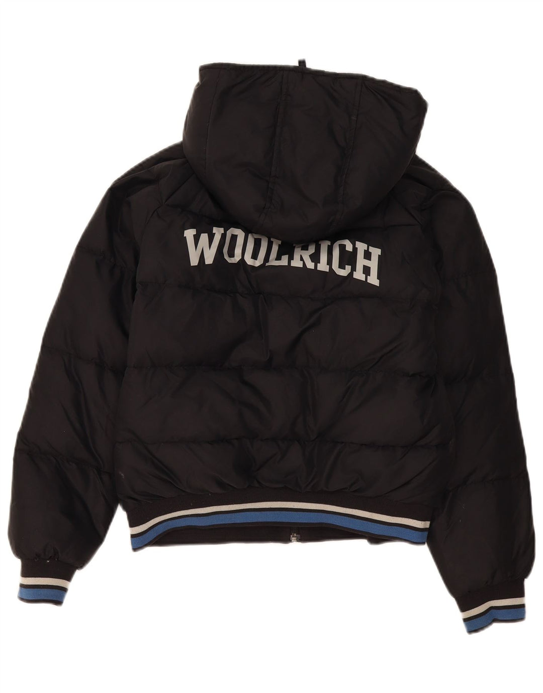 Woolrich Veste matelassée à capuche graphique pour garçon 11-12 ans Nylon noir
