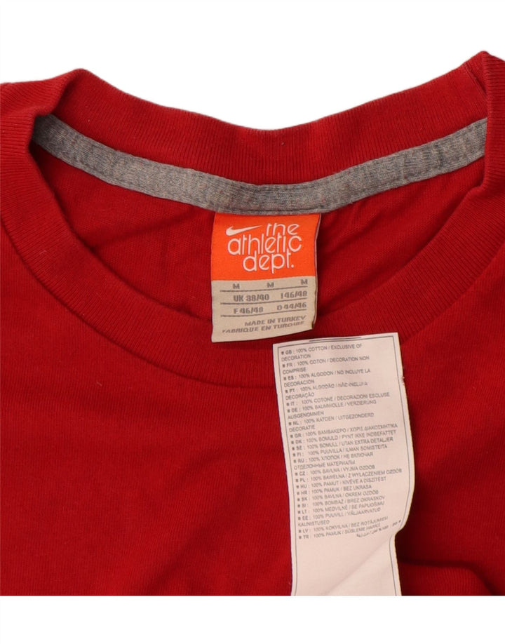 Nike T-shirt graphique pour homme UK 38/40 Rouge moyen Coton