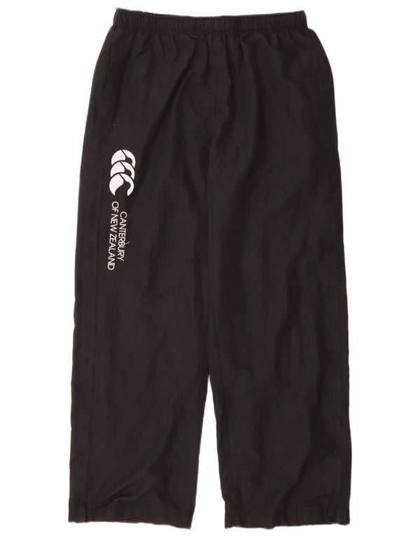 CANTERBURY Pantalon de survêtement graphique pour hommes UK 16 Large Noir Polyester