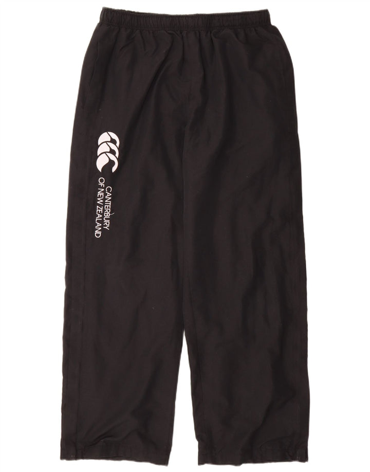 CANTERBURY Pantalon de survêtement graphique pour hommes UK 16 Large Noir Polyester