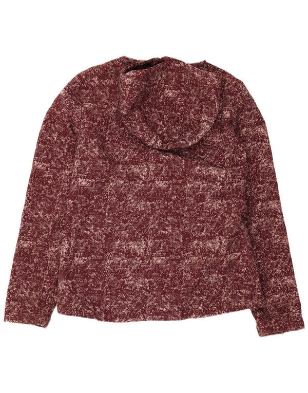 Mountain Warehouse Womens Windbreaker Jacket UK 12 Medium Burgundy Flecked