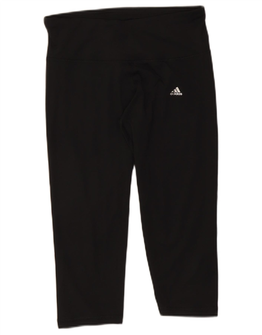 Adidas Femmes Climalite Capri Leggings UK 12/14 Moyen Noir Polyester