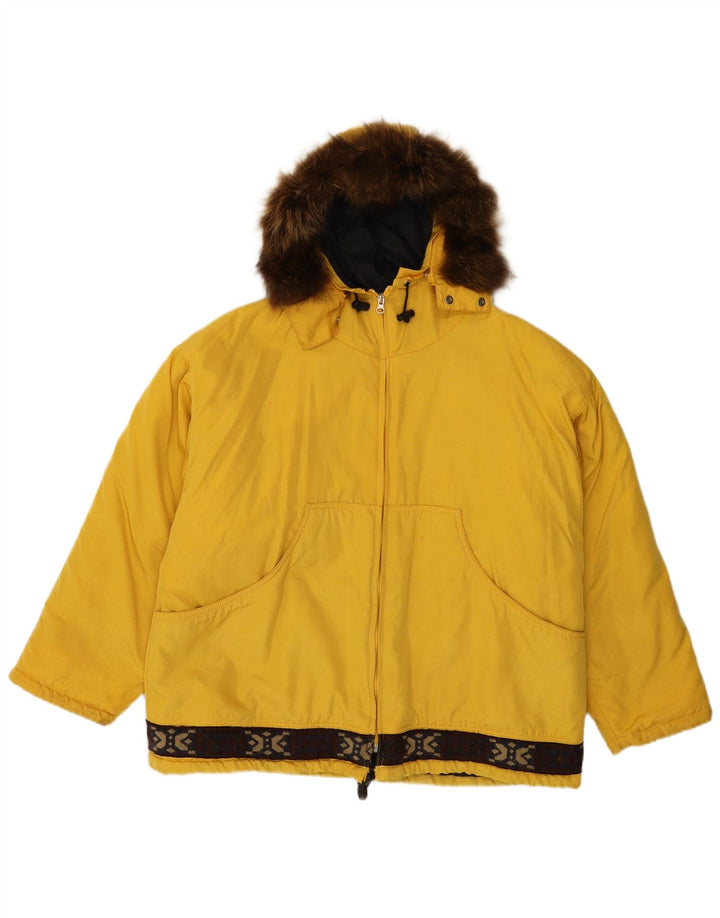 Napapijri Veste coupe-vent Voyage pour homme UK 40 Large Jaune Polyamide
