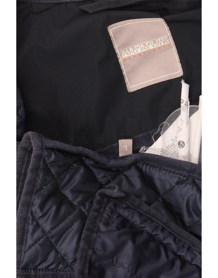 Napapijri Veste matelassée pour femme UK 16 Large Bleu Marine Polyester
