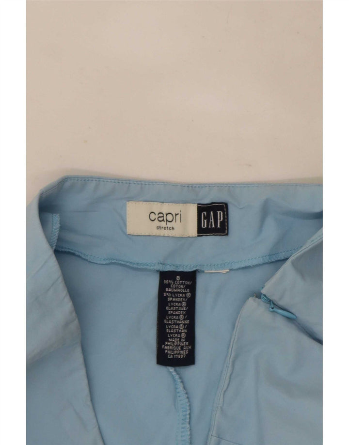 Gap Pantalon Capri Femme US 8 Medium W27 L23 Bleu Coton