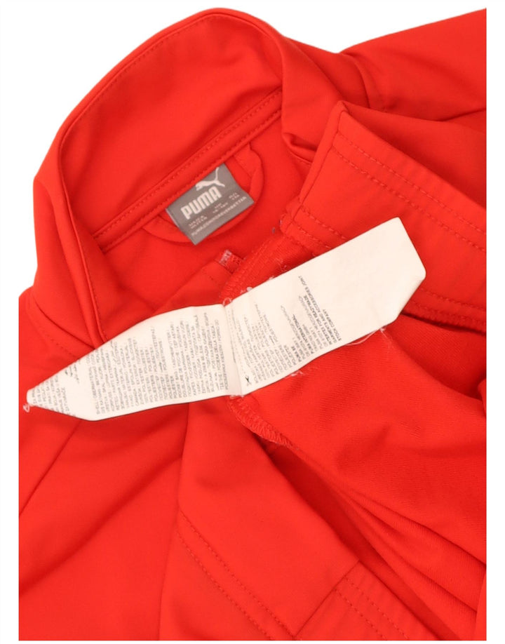 Puma Veste de Survêtement Fille 15-16 ans Rouge Colorblock Polyester