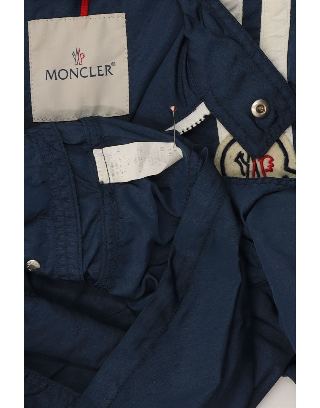Moncler Veste coupe-vent pour garçons 13-14 ans Bleu marine Colorblock Polyester
