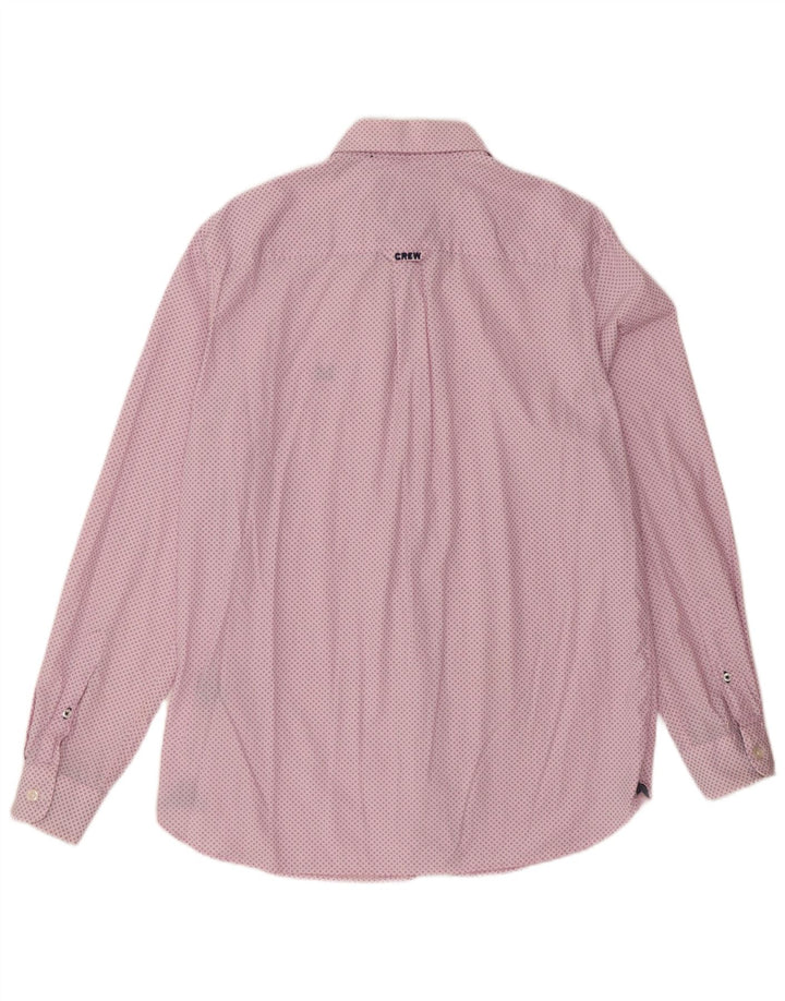 Crew Clothing Chemise Classique Homme Rose Moyen à Pois Coton