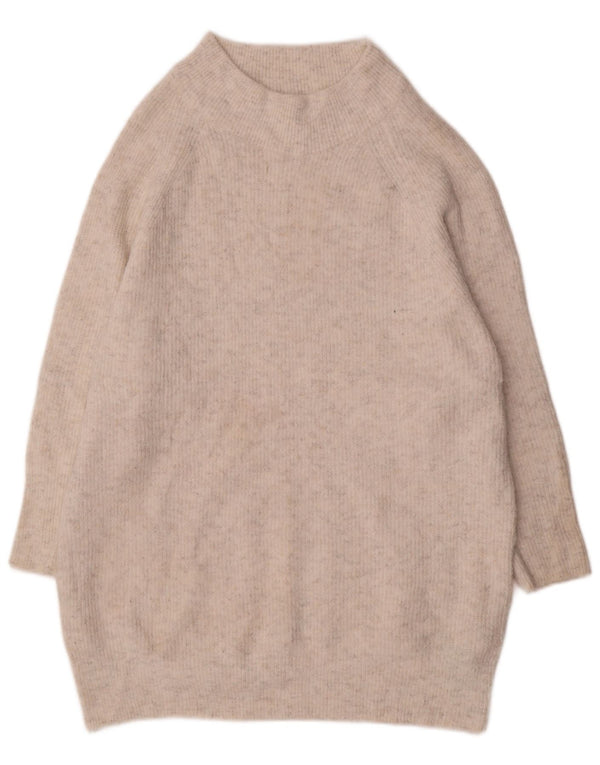 Topshop Robe pull pour femme UK 10 Petit Blanc Polyester