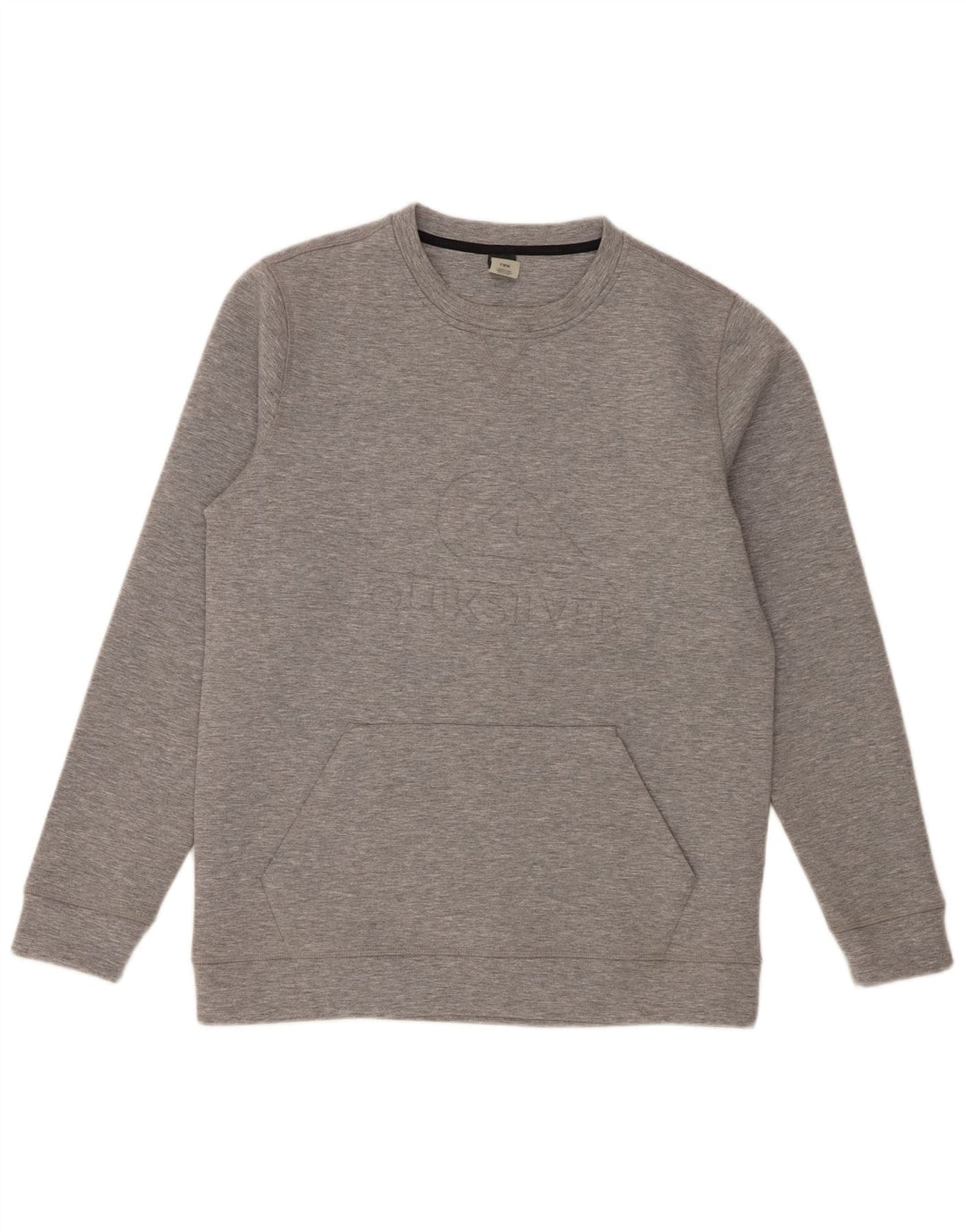 Quiksilver Sweat-shirt graphique pour hommes, grand gris, polyester