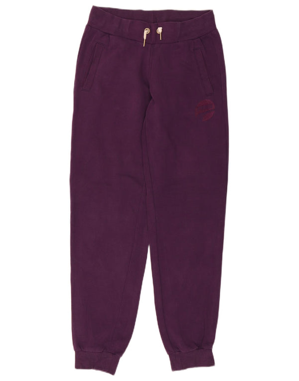 Puma Pantalon de survêtement pour femme Joggers UK 12 Violet moyen Coton