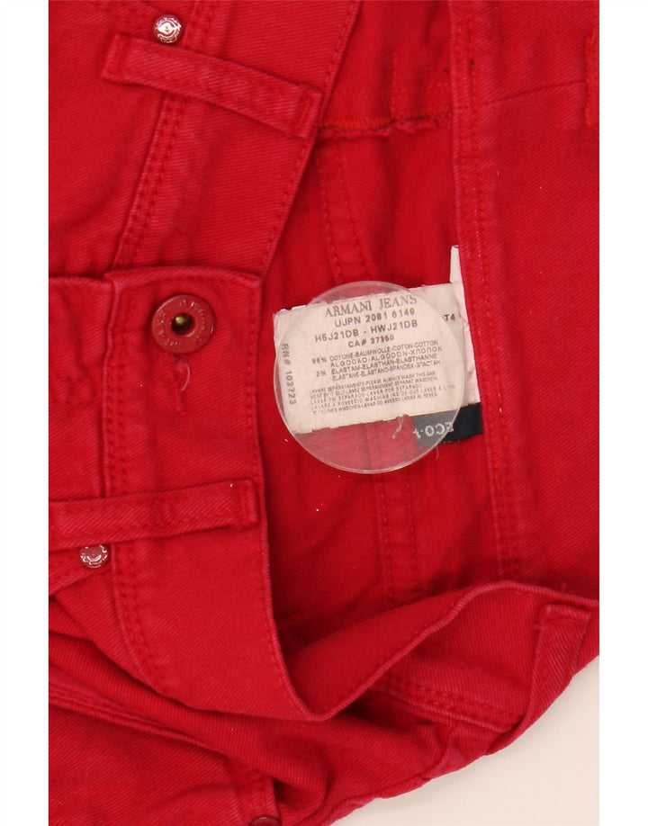 ARMANI Jean Slim Femme W29 L30 Coton Rouge