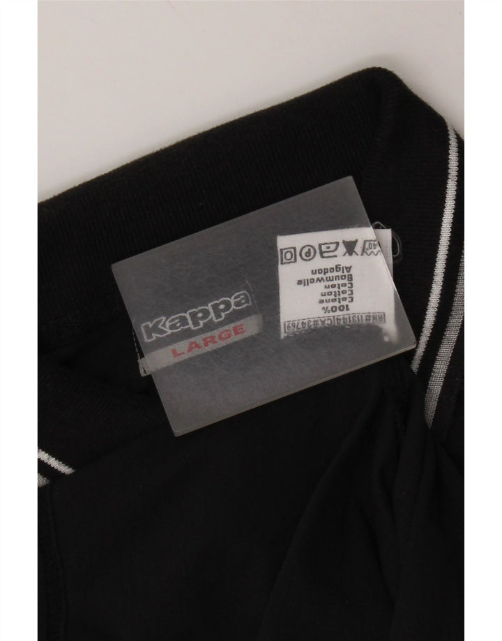 Kappa Polo Homme Grand Noir Coton