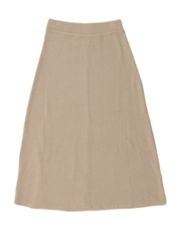Zara Femme Jupe Midi Petit W26 Beige