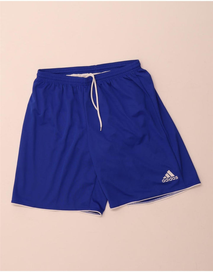 ADIDAS Short de sport Climalite pour hommes, grand bleu, polyester